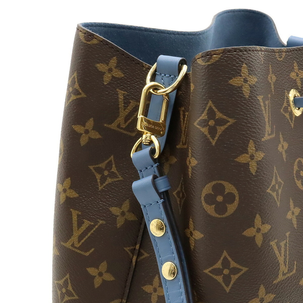 LOUIS VUITTON Monogram Neonoe Shoulder Bag Blue Jean M43569 - Picture 7 of 9